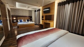 Family Room, Multiple Beds, Non Smoking, City View | In-room safe, desk, laptop workspace, soundproofing - SOMNATH PALACE (VARANASI)