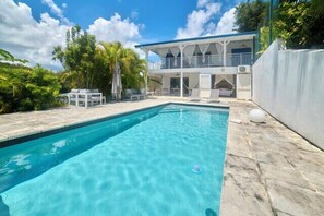 Pool - Villa Kaza Dominique villa with 4 bedrooms and a mezzanine private pool (Grand-Bourg)