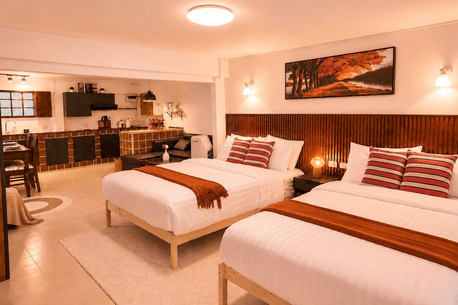 Iron/ironing board, WiFi, bed sheets