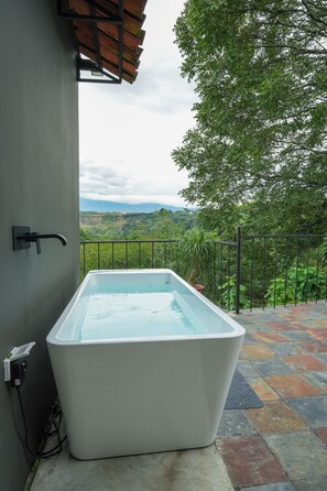 Outdoor spa tub - ETM Wellness Private Retreat (Brasil)