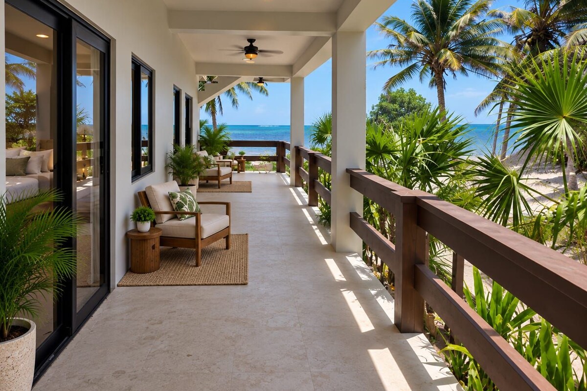 Honeymoon Studio Suite, Pool Access, Oceanfront | Terrace/patio