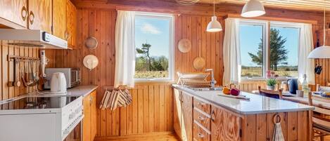 Kühlschrank, Mikrowelle, Kochgeschirr/Geschirr/Besteck
