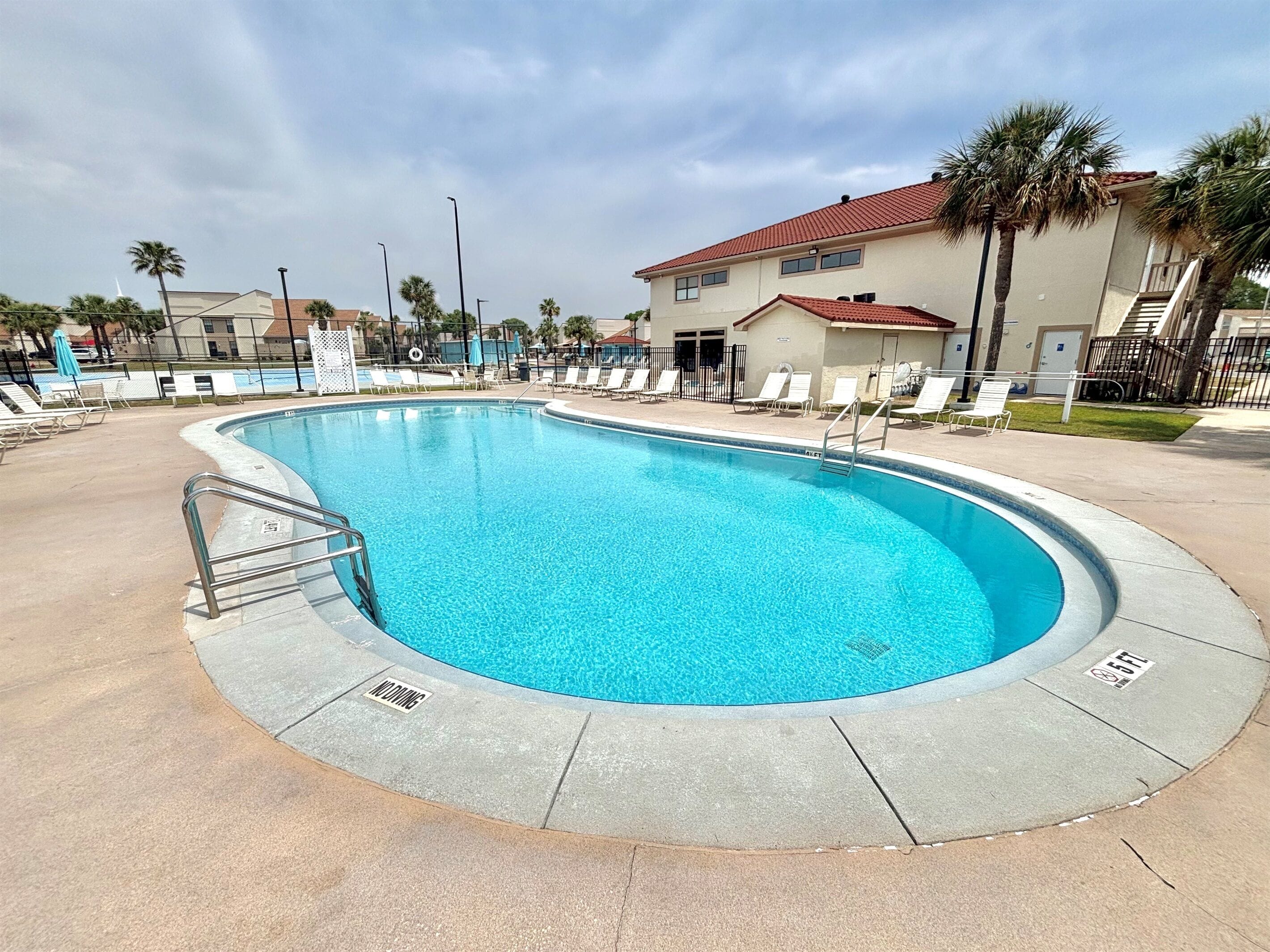 A heated pool