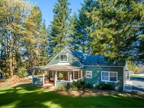 Exterior - Peaceful 2-Acre Farmhouse Retreat, King Beds + Covered Porch + View (Arlington)