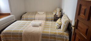 2 bedrooms, iron/ironing board, internet, bed sheets