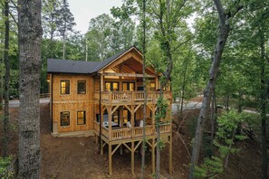 Exterior - Sauna Hot Tub Game Room 3 Fires Playground w Views (Ellijay)
