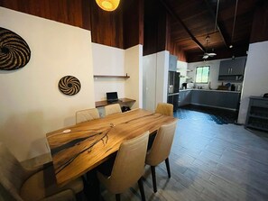 Dining - Private, gated 3BR Pool Home in El Llano, 20 min to Beaches. (Tempate)