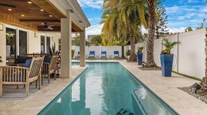 A heated pool