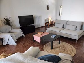 Living area - Villa Agnos Large pool, privacy, wonderful nature and views. (CORFU)
