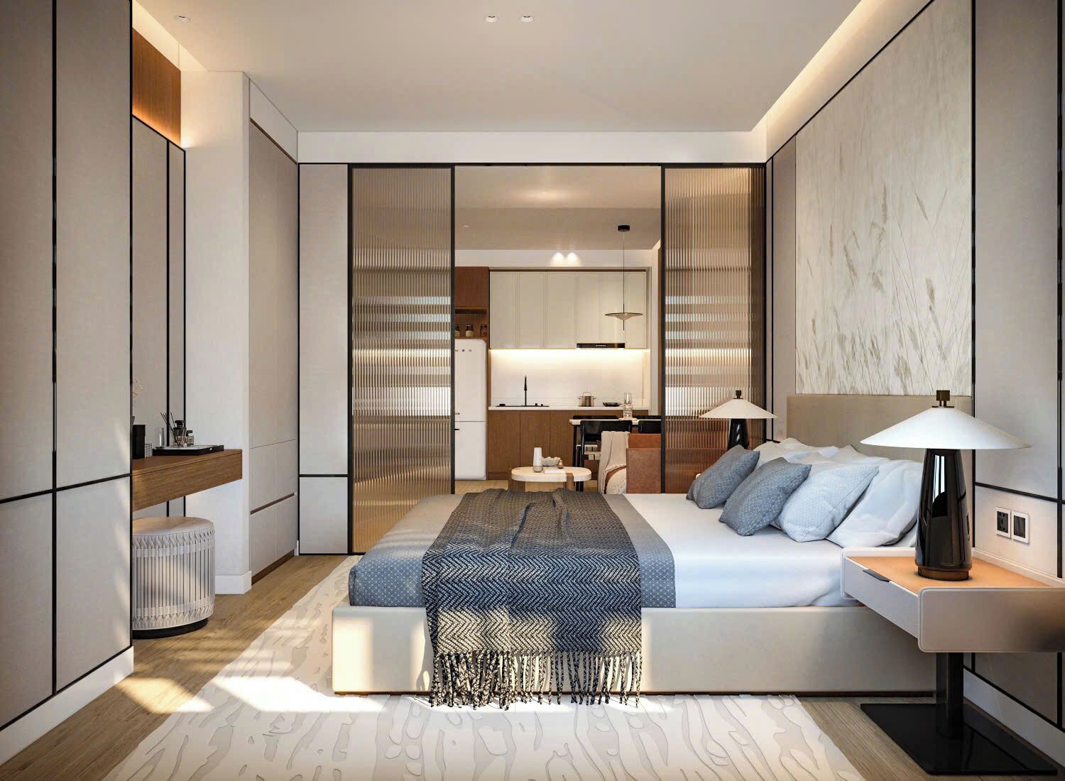 Habitación doble Deluxe, vista a la ciudad | Escritorio, espacio para trabajar con laptop y insonorización 