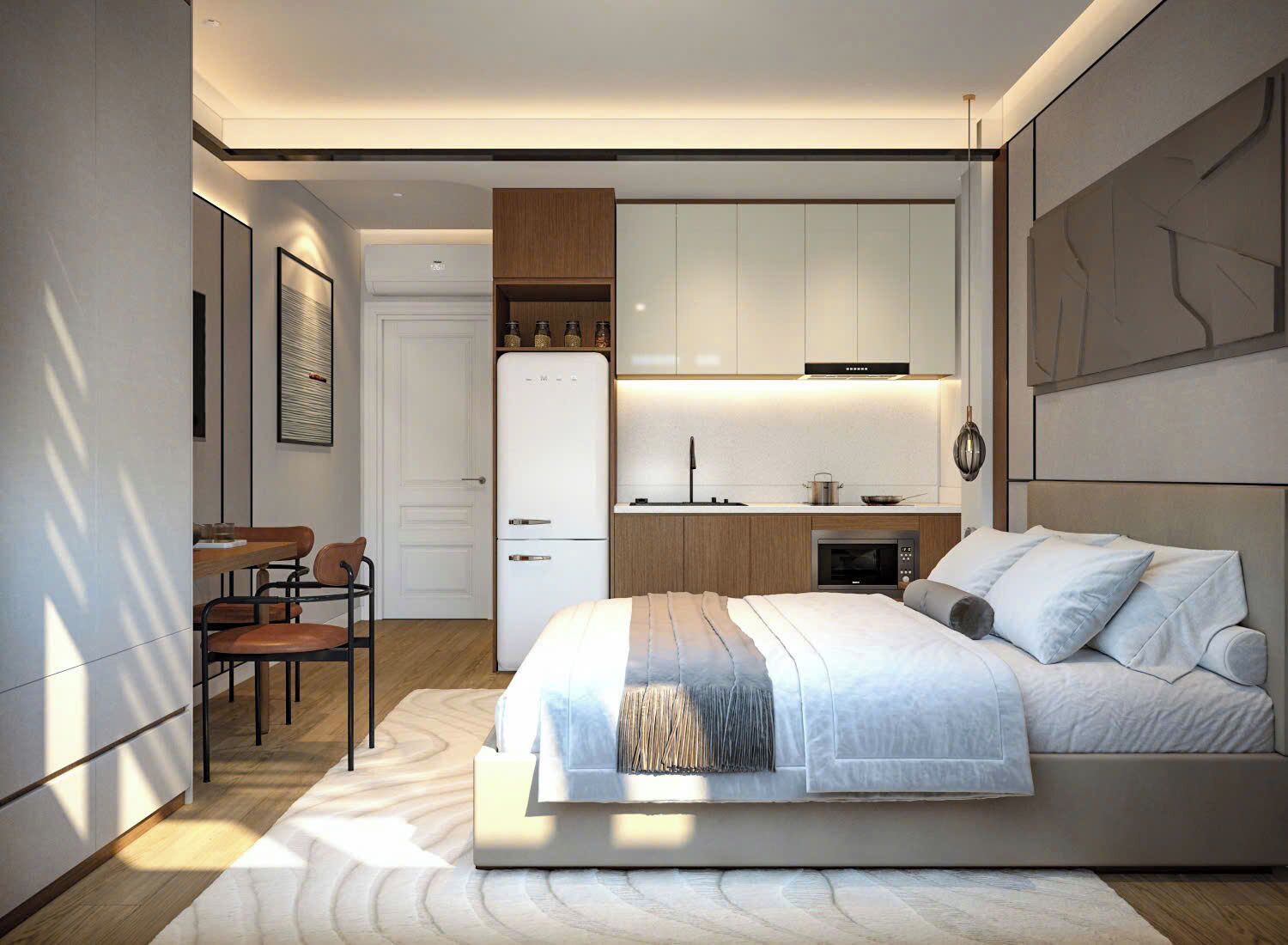 Habitación doble Deluxe, vista a la ciudad | Escritorio, espacio para trabajar con laptop y insonorización 
