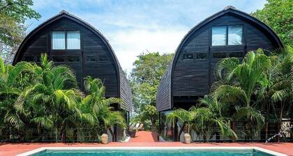 Balinese-inspired villas 🌴✨ private beach & endless ocean views 🌊
