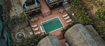 Balinese-inspired villas 🌴✨ private beach & endless ocean views 🌊