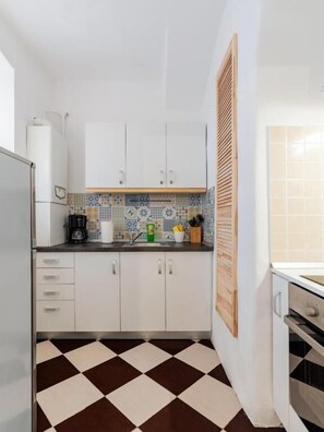 Estúdio, vista para o pátio | Cozinha privada