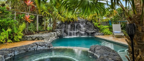 A heated pool