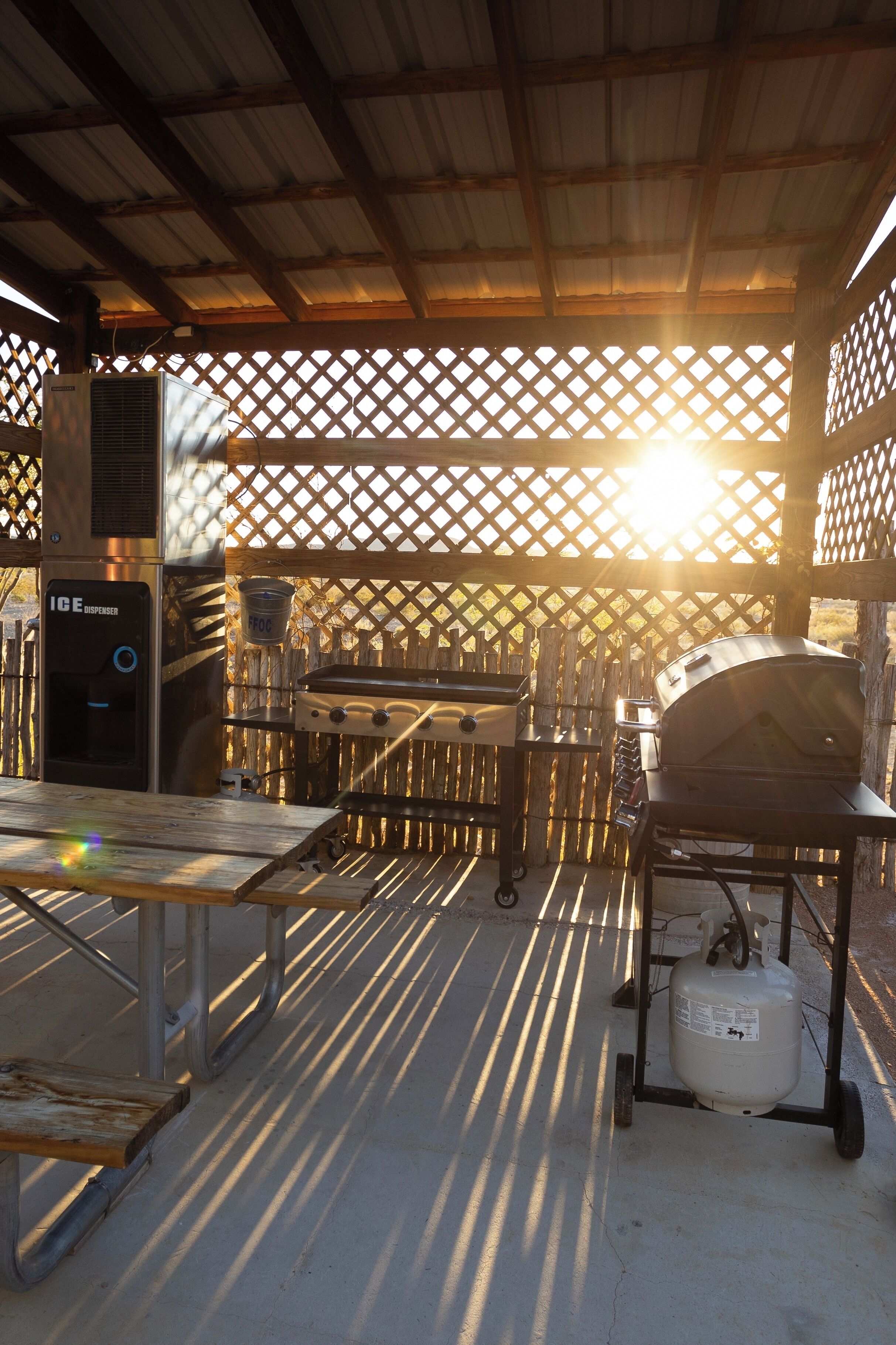 Aire de pique-nique/barbecue