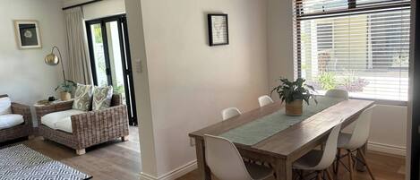 House, 2 Bedrooms, Patio | Dining room