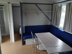 Dining - Mobile home with dogs welcome - 6 guests (Sainte-Reine-de-Bretagne)