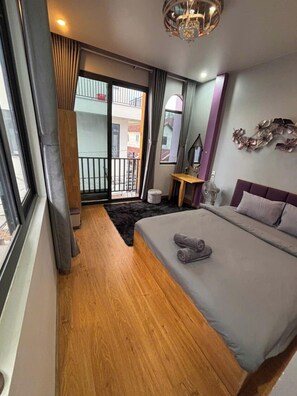 Chambre Double Supérieure pour 1 personne, balcon, vue ville