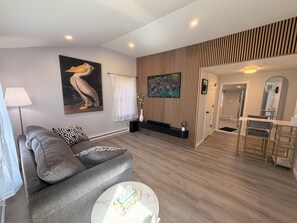 Living area - Elegant modern cottage in the heart of Bridgehampton, NY near Sag Harbor, NY. (Bridgehampton)