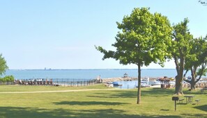 Property grounds -  Beach Haven 2BR Cottage #7 at South Beach Resort — Private Beach, Pools, Marina (Lakeside Marblehead)