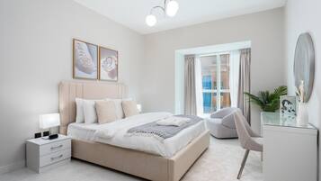 Superior Apartment, 2 Bedrooms, Kitchen, Beach View | Egyptian cotton sheets, premium bedding, down duvets, in-room safe