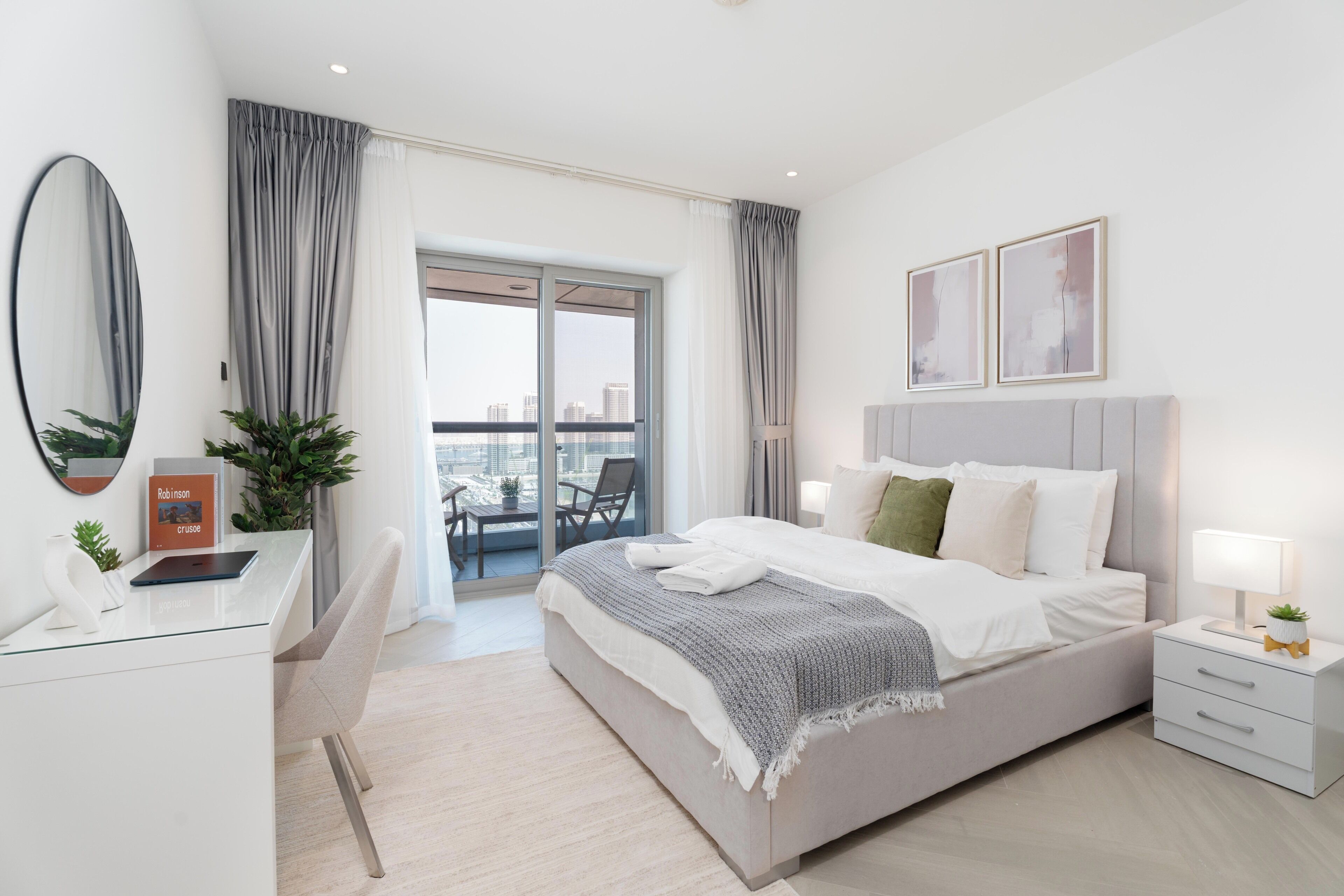 Signature Apartment, 2 Bedrooms, Harbor View | Egyptian cotton sheets, premium bedding, down comforters, in-room safe