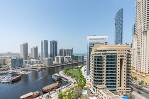 Deluxe Apartment, 1 Bedroom, Kitchen, Sea View | Exterior - Gala Guests - Sparkle Tower Residences (Dubai Marina)