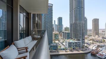 Deluxe Apartment, 1 Bedroom, Sea View | Balcony view