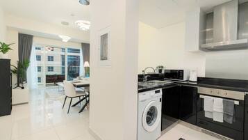 Luxury Apartment, 1 Bedroom, Kitchen, Sea View | Private kitchen