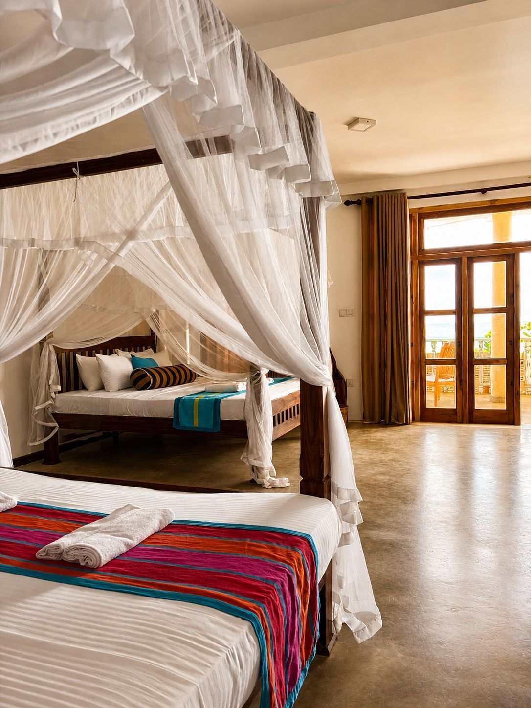 Deluxe Quadruple Room, Balcony, Ocean View | Free WiFi