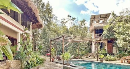Private Jungle Eco-Lodge Near Tulum - Yoga Shala, Pool, 3BR