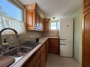 Private kitchen - Tranquil 1-bedroom apartment with AC in Lance aux Epines (Lance aux Epines)
