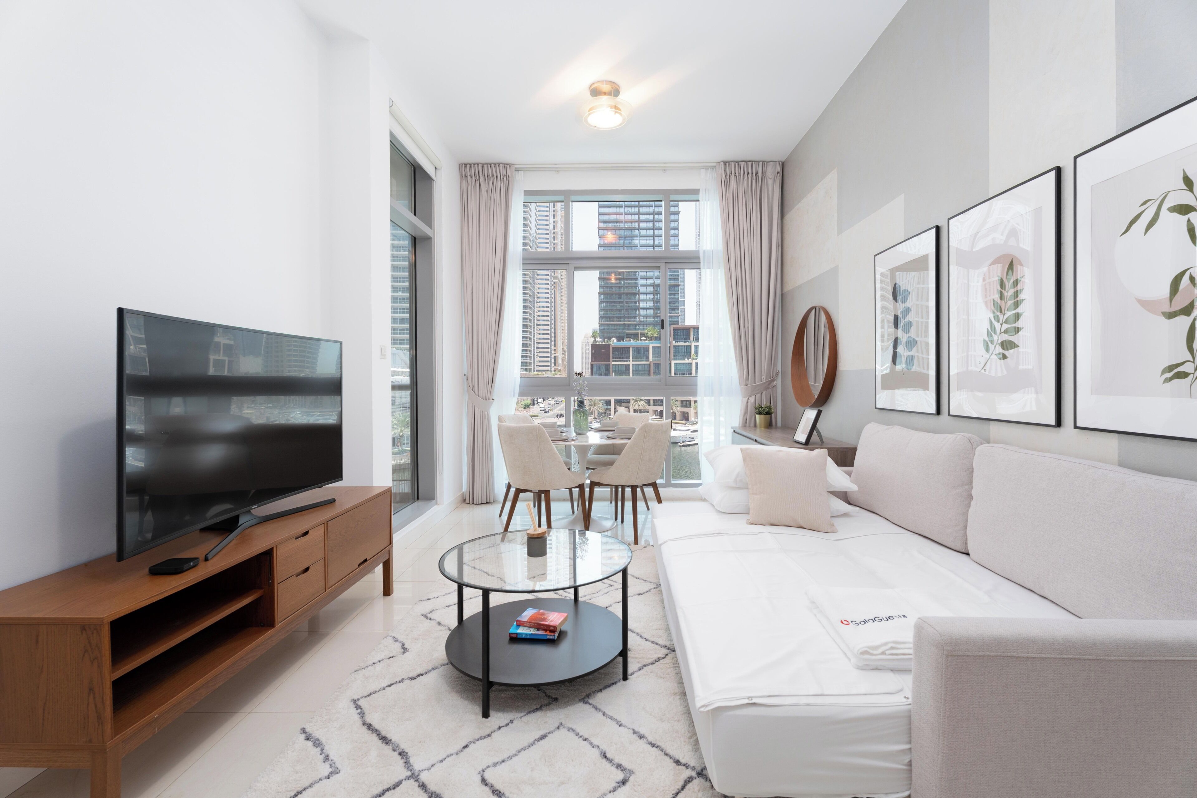 Superior Apartment, 1 Bedroom, Marina View | Living area | Smart TV, Netflix, Hulu, streaming services