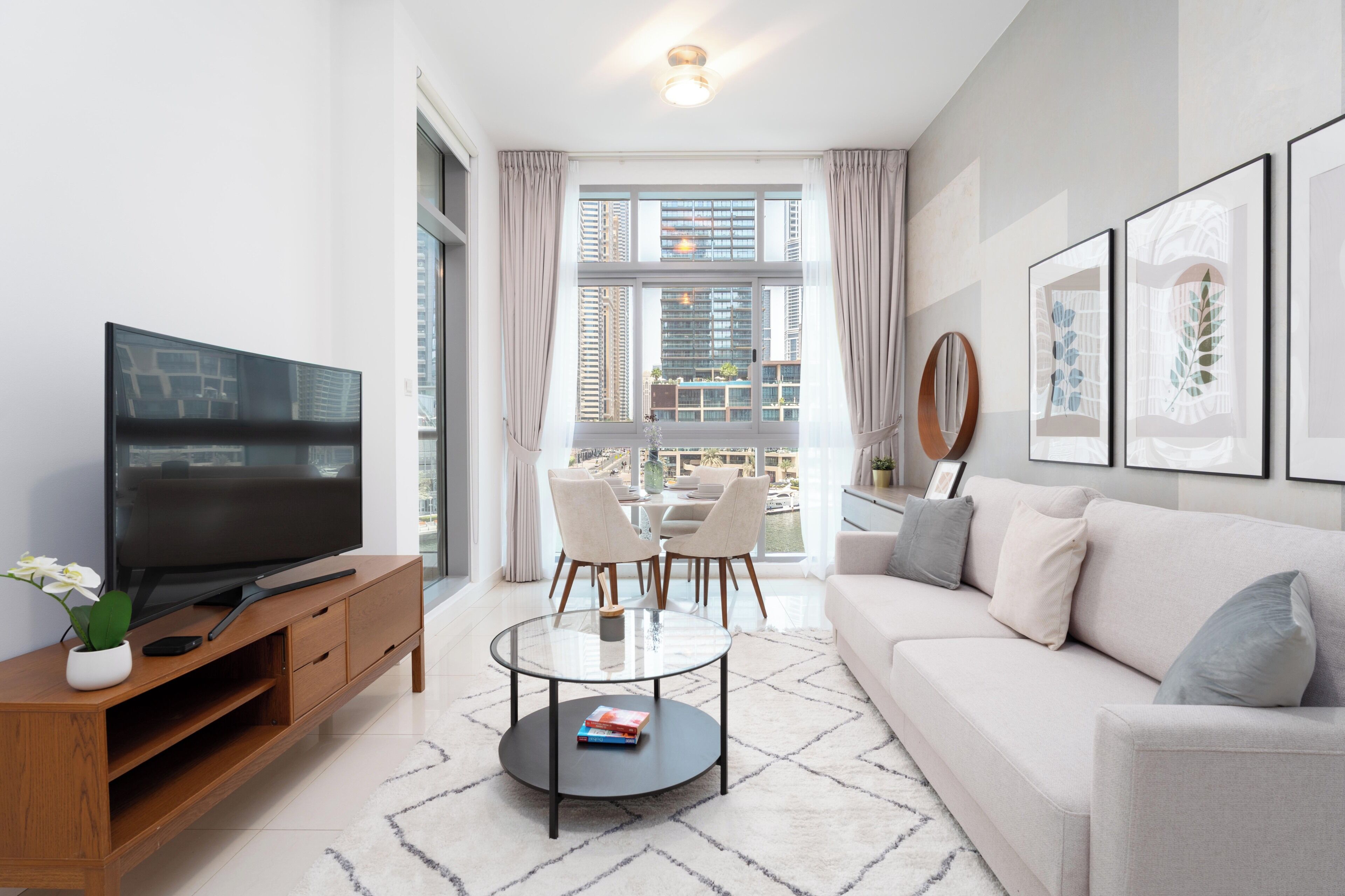 Superior Apartment, 1 Bedroom, Marina View | Living area | Smart TV, Netflix, Hulu, streaming services
