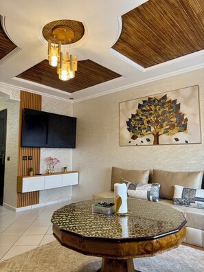 Living area - Sunny 3-Bedroom Retreat | Central & Family Ready (Agadir)