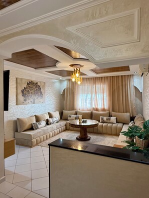 Living area - Sunny 3-Bedroom Retreat | Central & Family Ready (Agadir)