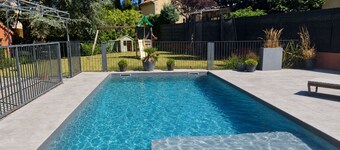 Air-conditioned villa 150 m2, heated pool, pétanque, terrace with pergola!