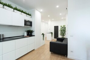 Kamar Keluarga, balkon, pemandangan kota | Dapur pribadi