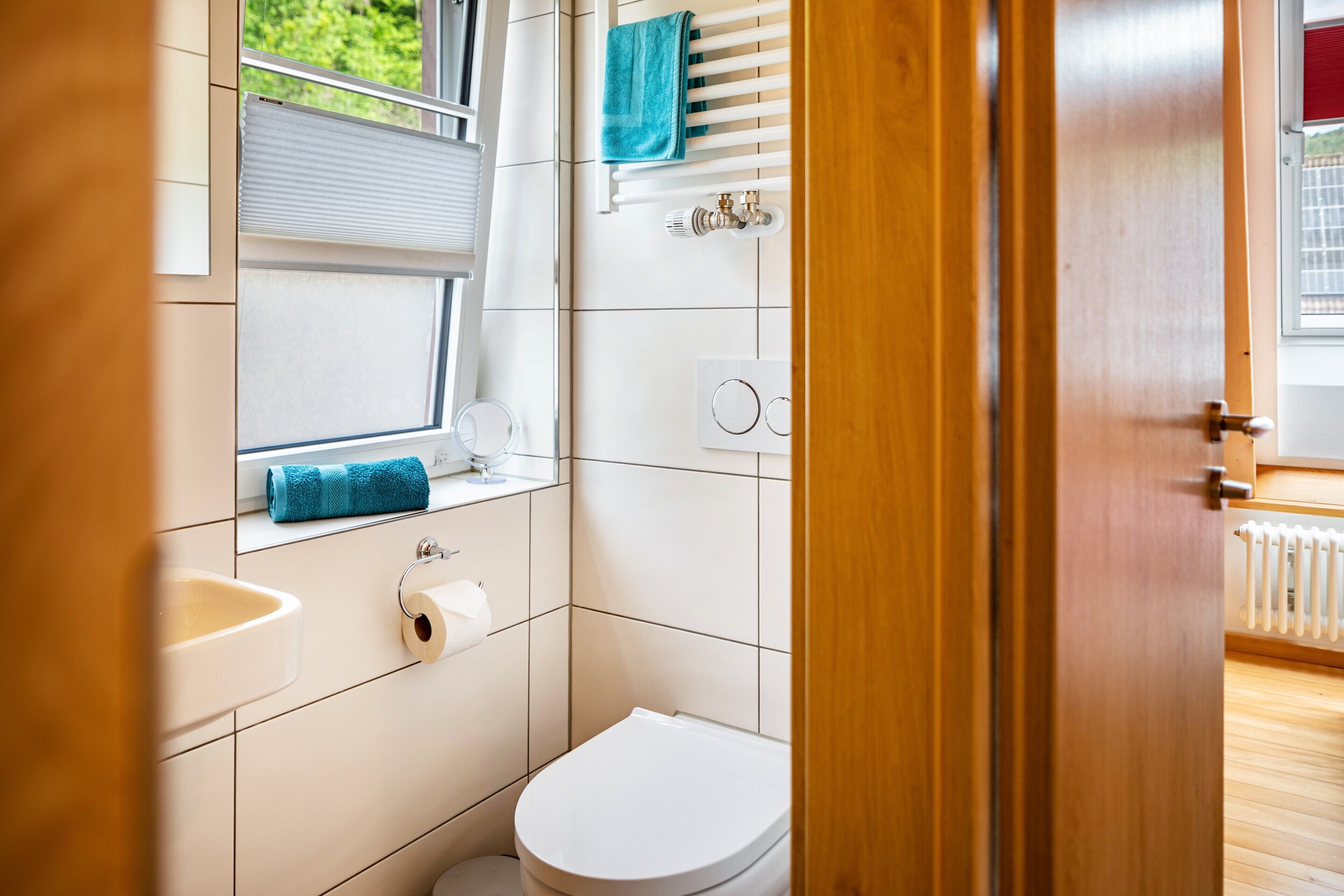 Shower, towels