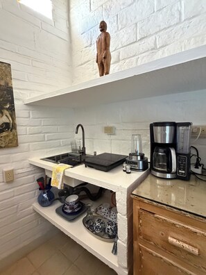 Fridge, microwave, stovetop, coffee/tea maker - 1. Luxury Private Suite in the Heart of Puerto Vallarta Centro (Puerto Vallarta)