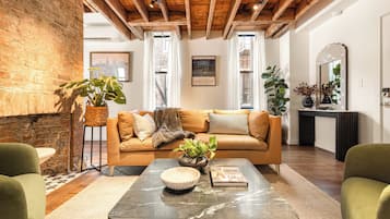 Luxury Condo, City View | Living area