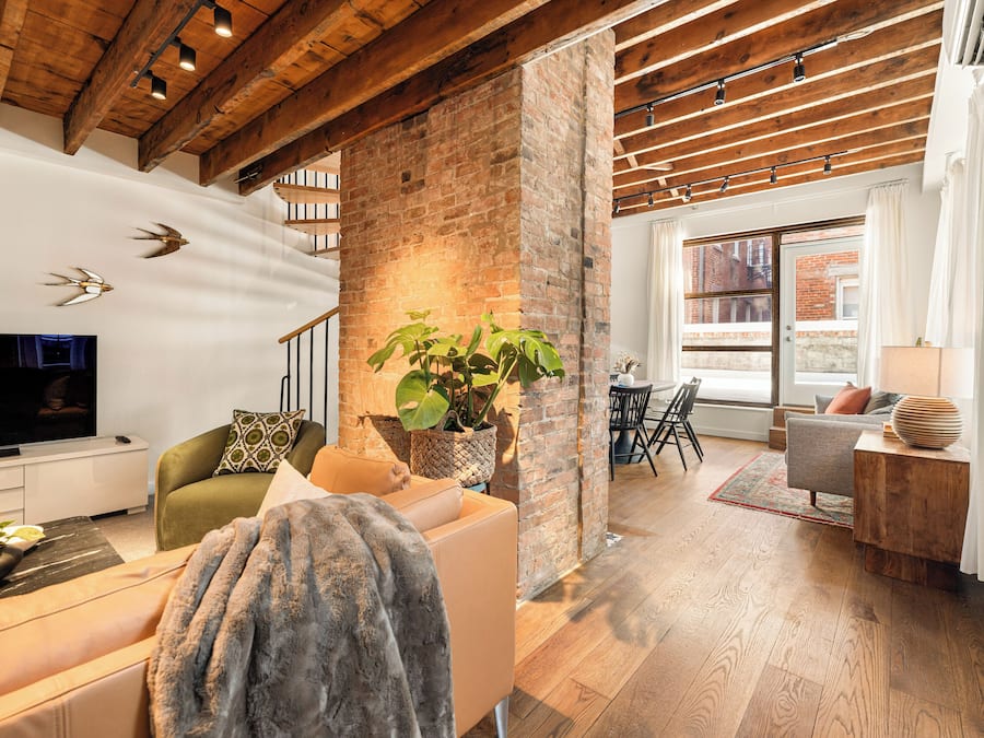 Luxury Condo, City View | Living area