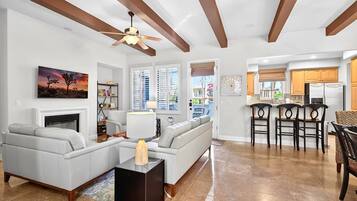 Smart TV, fireplace, offices