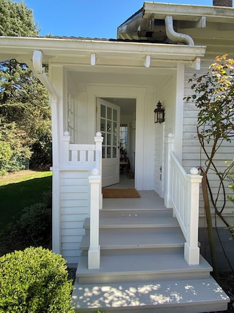 Exterior detail. Restored Craftsman on 200 Acre Farm