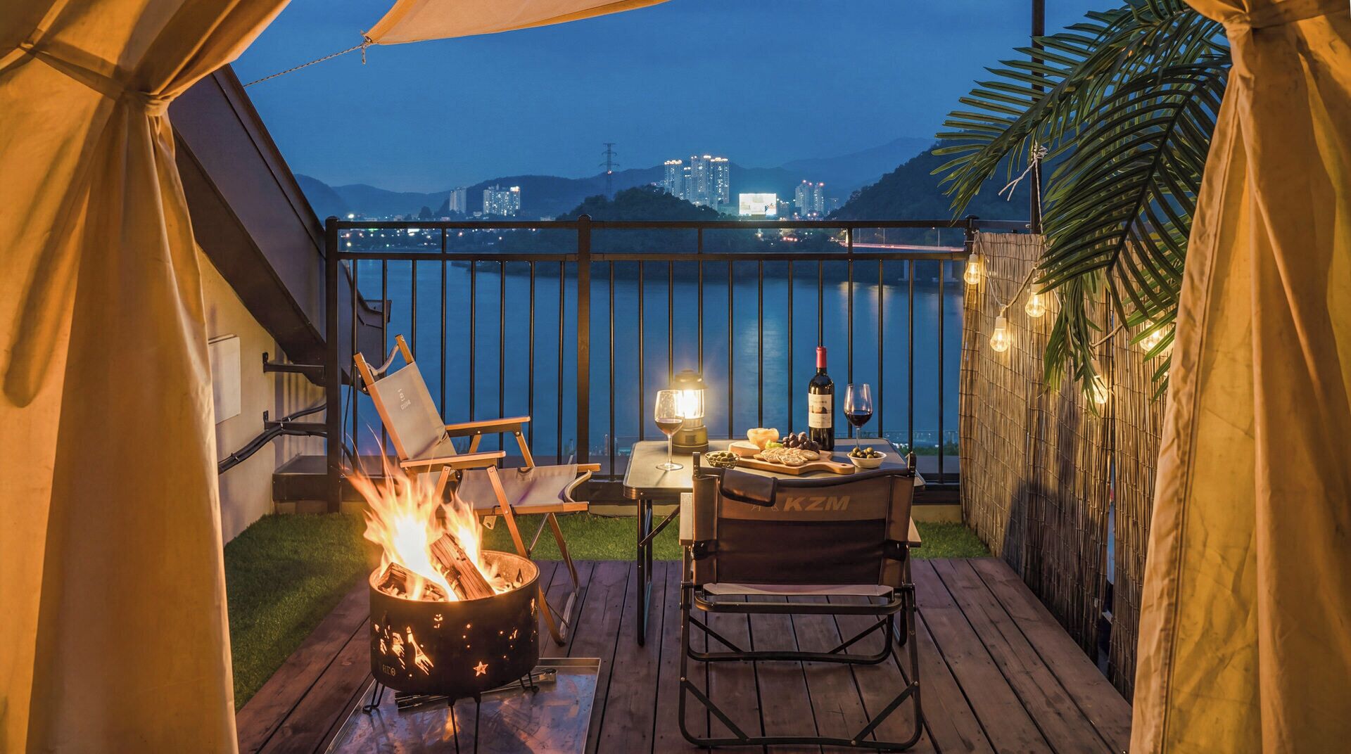 베이직룸, 침실 1개 (Peach Room (3F) + Rooftop) | 1 개의 침실, 무료 WiFi