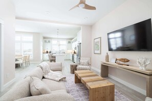 TV, offices - Brand New Luxury Build 2 Min Walk to Beach w Pool! (Kill Devil Hills)