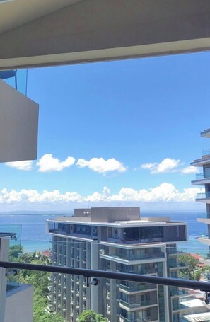 Deluxe Studio, Balcony, Beach View | Property grounds - Tambuli Beachfront Luxury Studio (Lapu-Lapu)