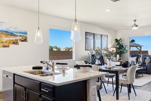 Dining - 4BR Sandia View Retreat with Fire Pit + Putting Green (Albuquerque)