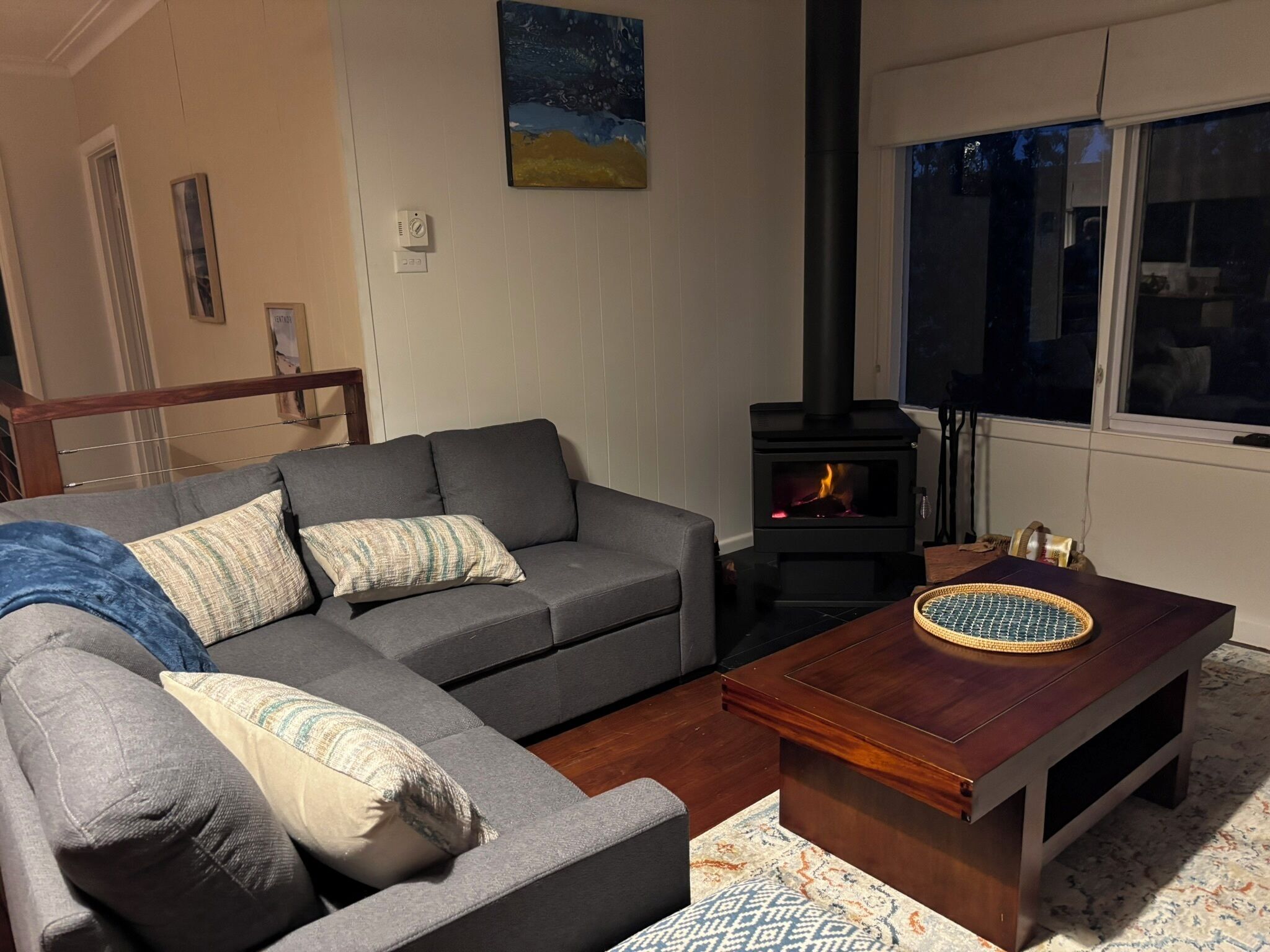 Smart TV, chimenea